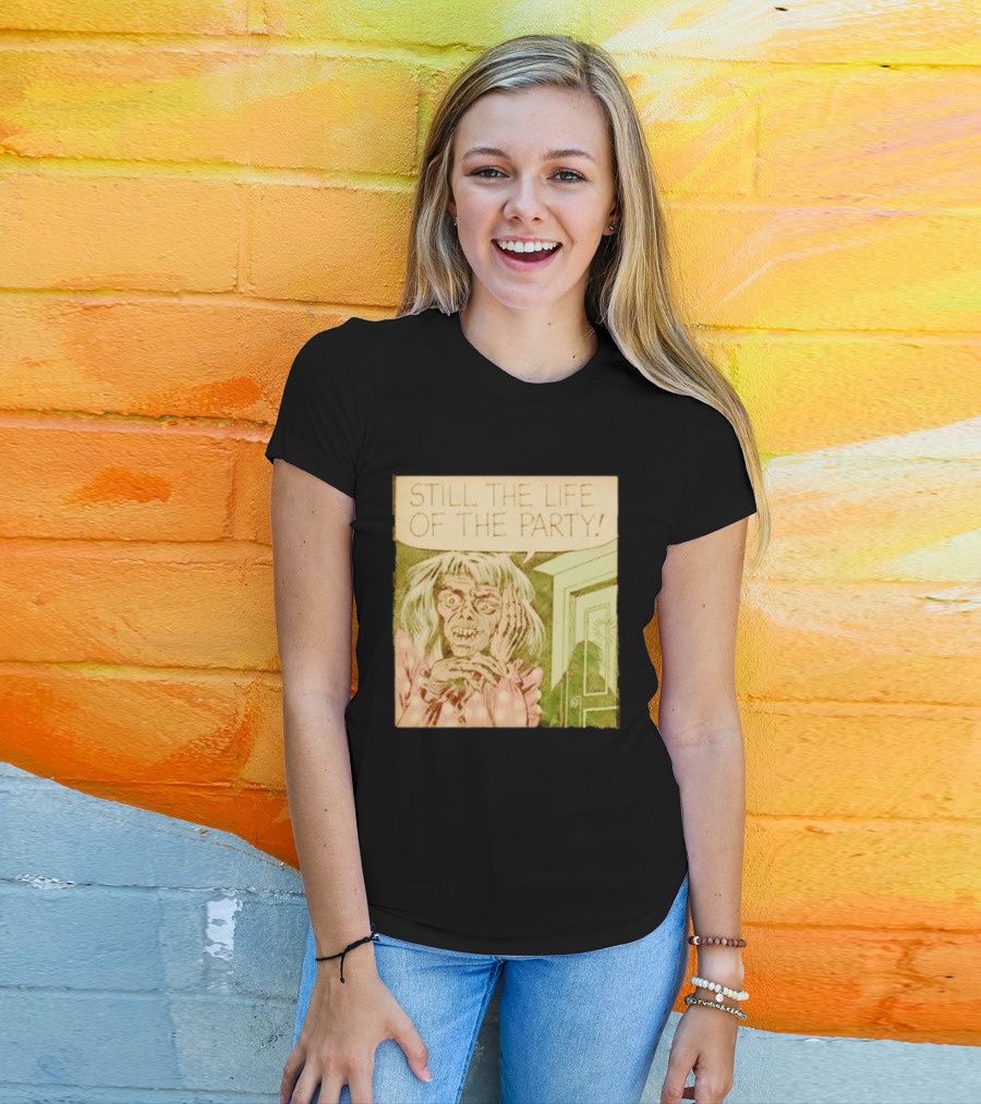 Still The Life Of The Party Horror Comic Vintage Zombie Scene T-Shirt