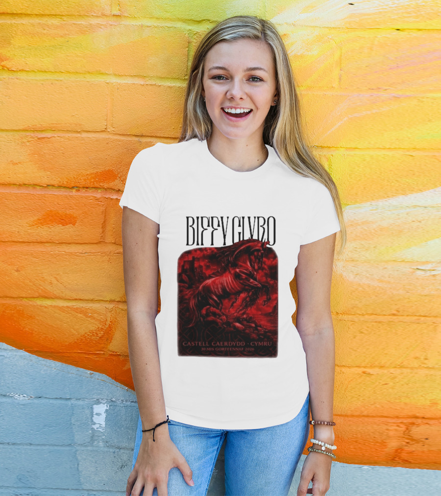 Biffy Clyro Castell Caerdydd Cymru 30 Mis Gorffennaf 2026 T-Shirt