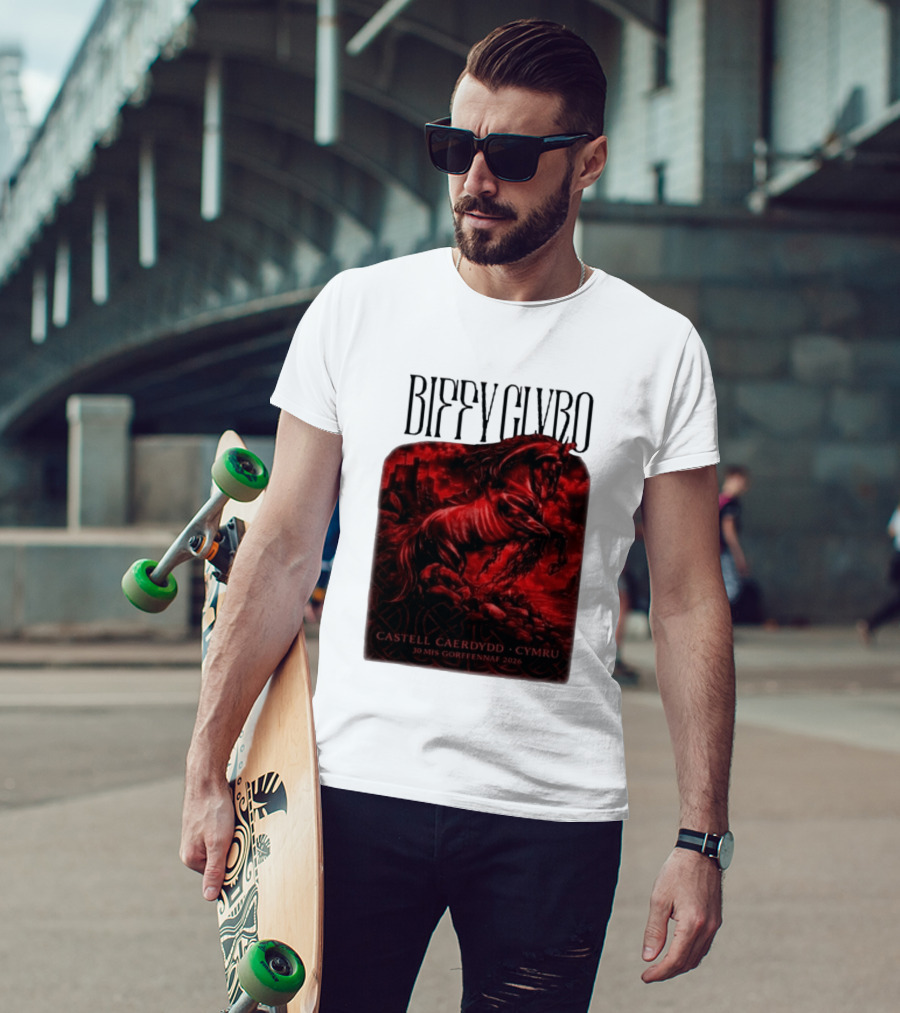 Biffy Clyro Castell Caerdydd Cymru 30 Mis Gorffennaf 2026 T-Shirt