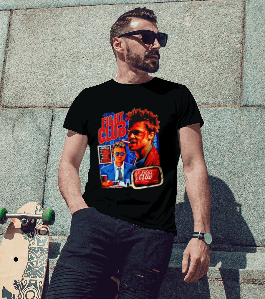 Tyler Durden The Narrator Fight Club Welcome To Fight Club Do Not Talk About T-Shirt