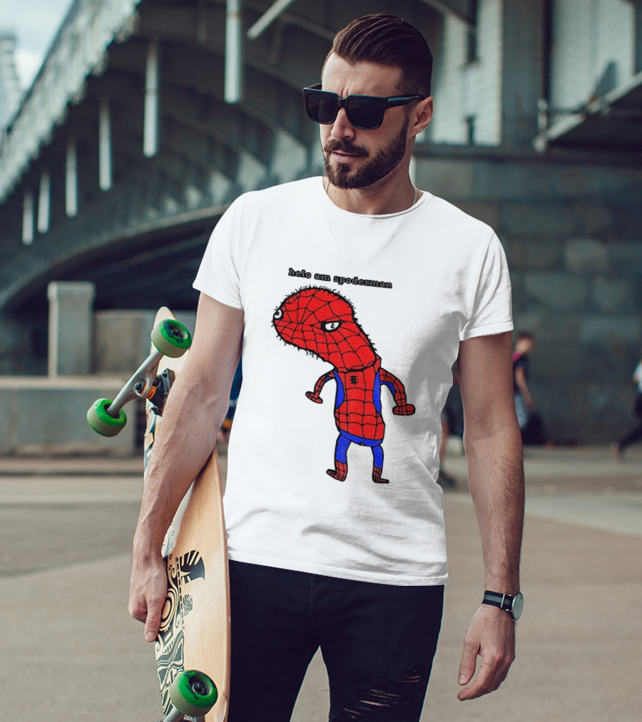 Helo Am Spoderman Spiderman Marvel Superhero Meme 2026 Comic Book T-Shirt