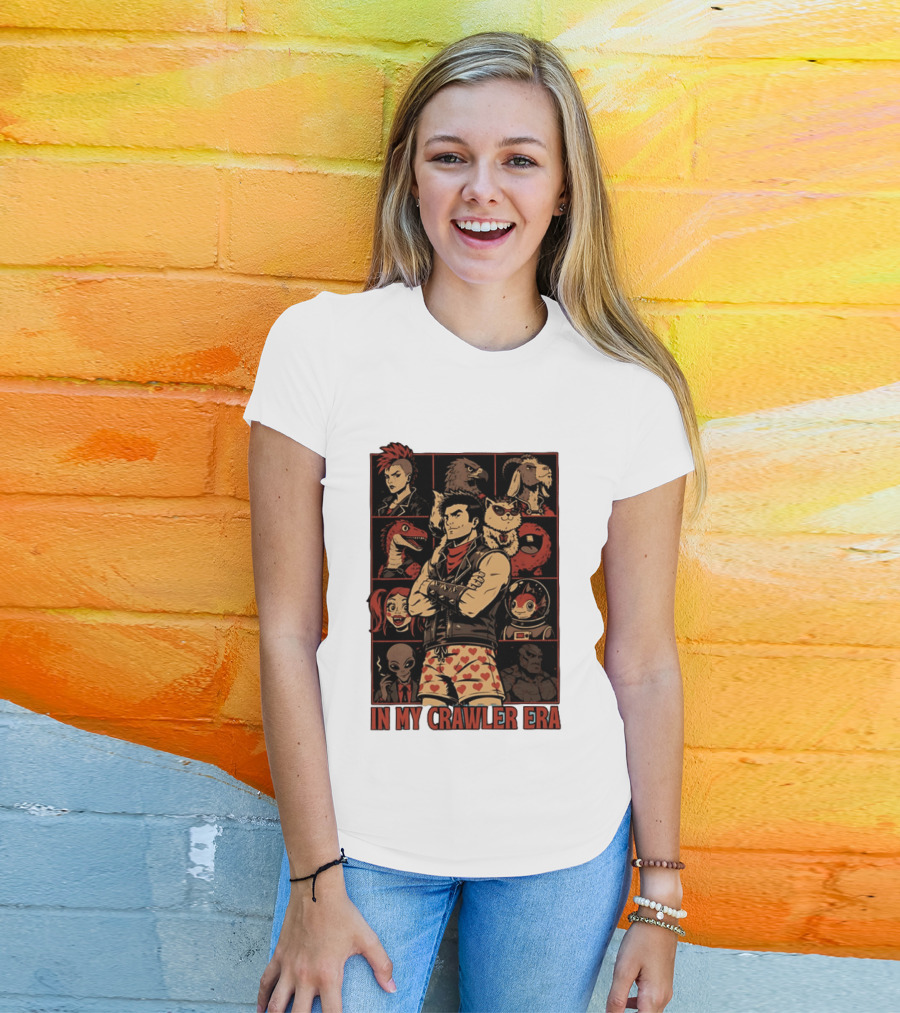 In My Crawler Era Retro Punk Characters And Animals T-Shirt