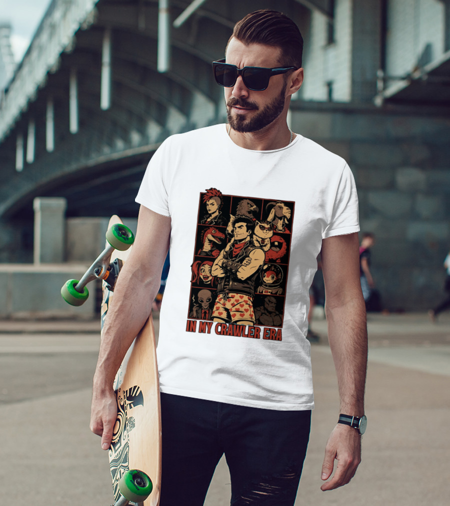 In My Crawler Era Retro Punk Characters And Animals T-Shirt