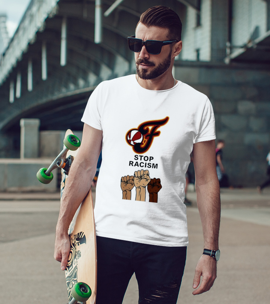 Indiana Fever Stop Racism 2026 Raised Fists T-Shirt