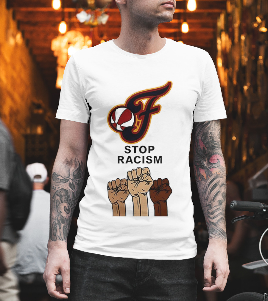 Indiana Fever Stop Racism 2026 Raised Fists T-Shirt