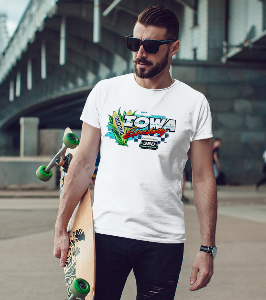 Iowa Speedway 2026 Iowa Corn 350 Powered By Ethanol Racing Event Corn Motif T-Shirt