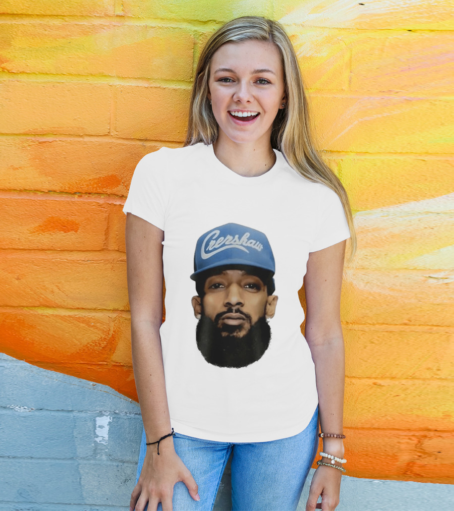 Nipsey Hussle Crenshaw Blue Cap T-Shirt