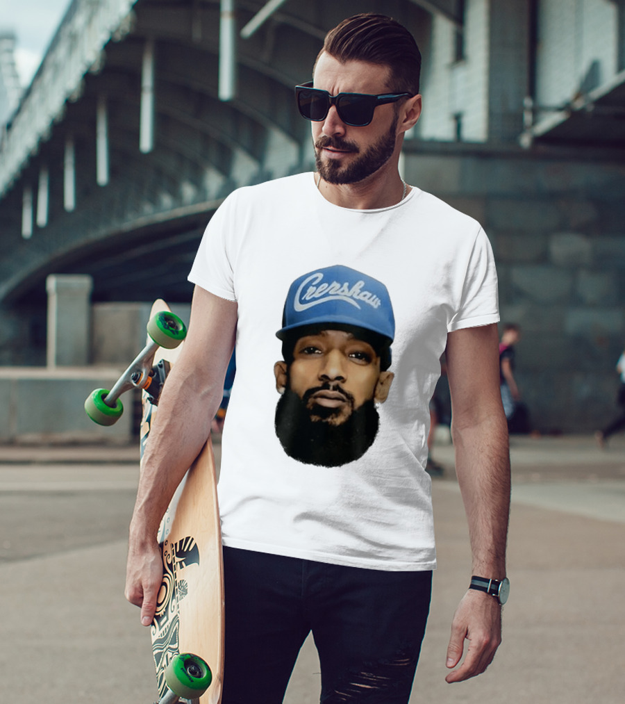 Nipsey Hussle Crenshaw Blue Cap T-Shirt