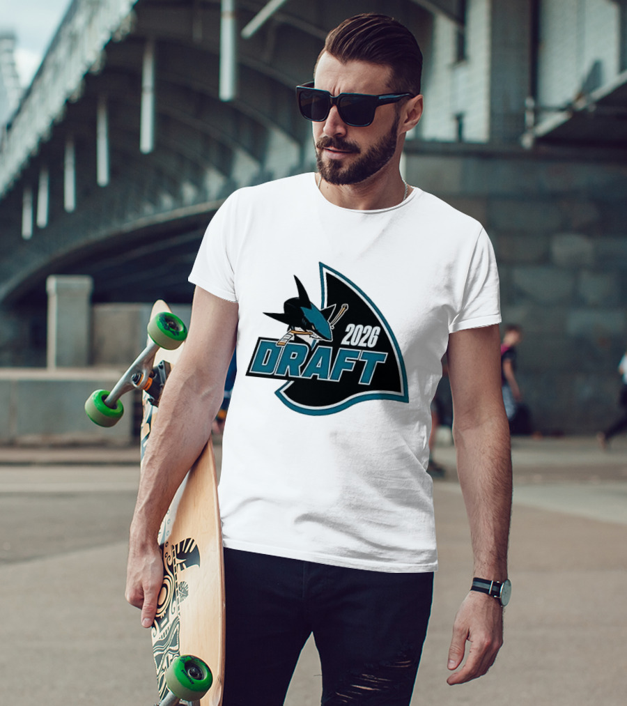 San Jose Sharks 2026 Draft Macklin Celebrini #71 T-Shirt