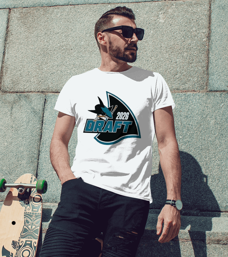 San Jose Sharks 2026 Draft Macklin Celebrini #71 T-Shirt