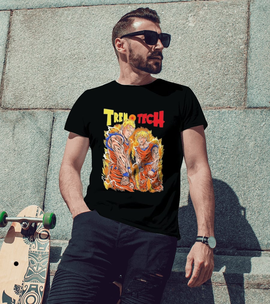 Ghost Racing Dragonball Trentech Fusion Goku Transformation T-Shirt