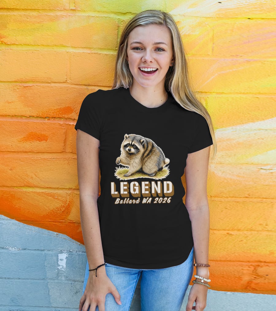 Legend Raccoon Ballard WA 2026 T-Shirt