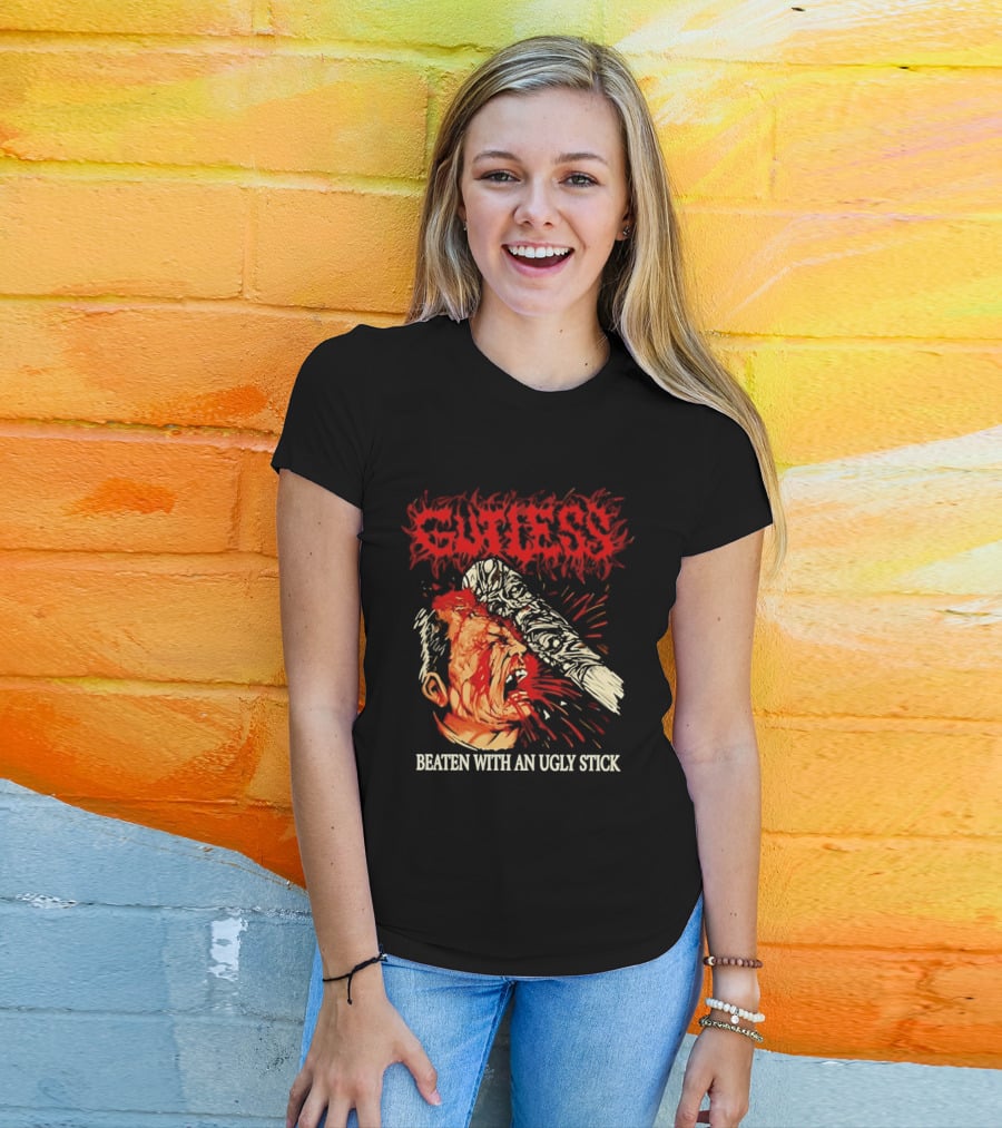 Gutless Beaten With An Ugly Stick Bloody T-Shirt