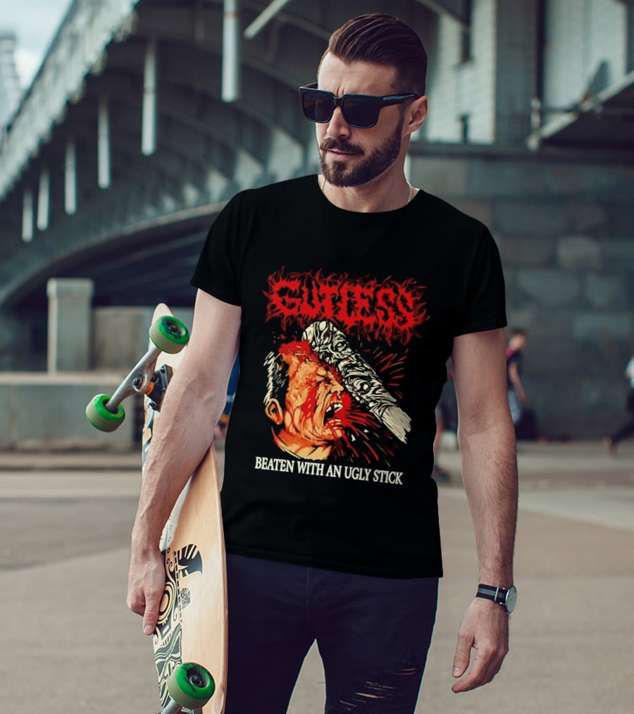 Gutless Beaten With An Ugly Stick Bloody T-Shirt