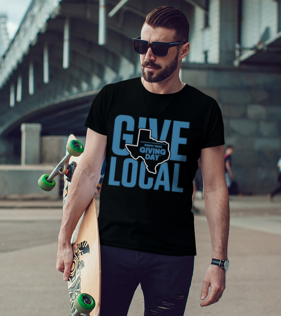 North Texas Giving Day Give Local Communities Foundation Of Texas Map T-Shirt