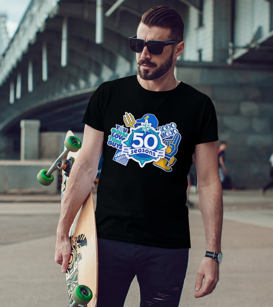 Seattle Mariners 50 Seasons 1977 You Gotta Love These Guys SoDo Mojo T-Shirt