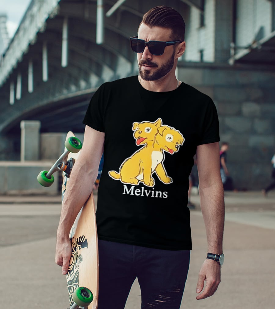Melvins Two Headed Dog Cartoon T-Shirt