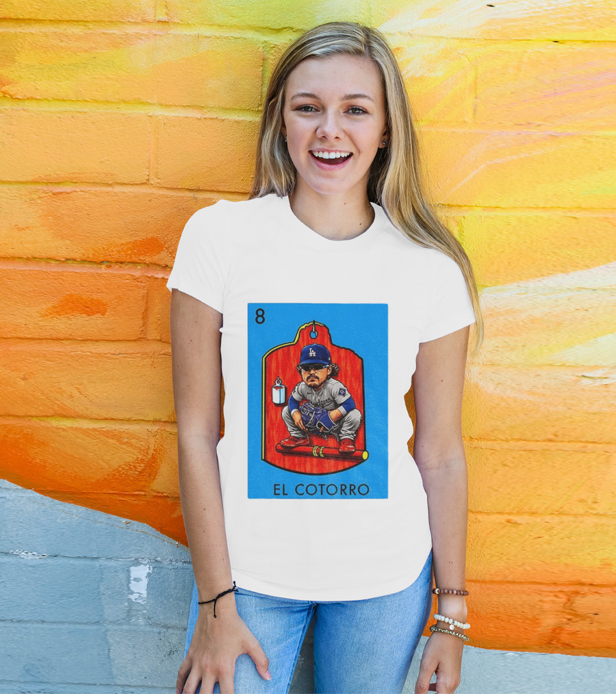 Joe Kelly Dodgers El Cotorro Loteria Card 8 T-Shirt