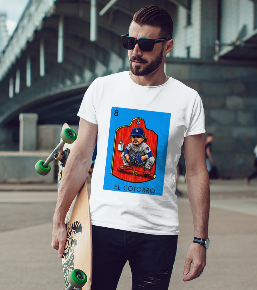 Joe Kelly Dodgers El Cotorro Loteria Card 8 T-Shirt