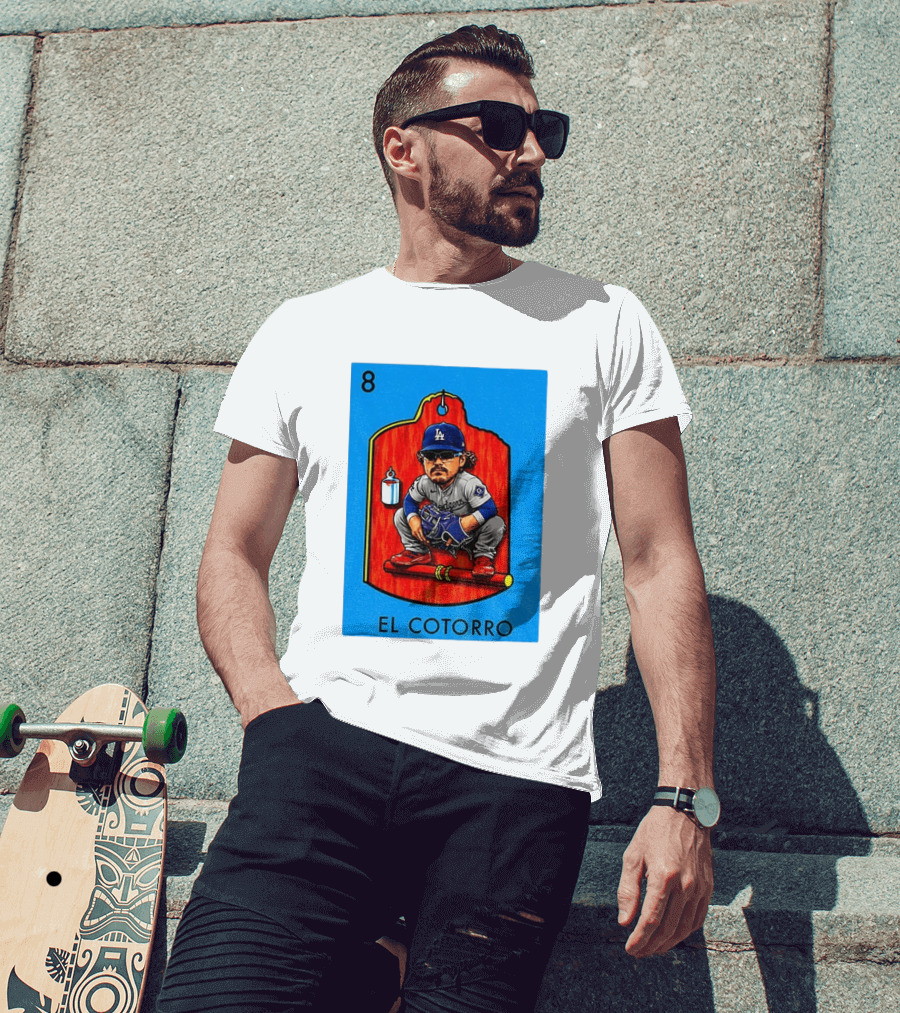 Joe Kelly Dodgers El Cotorro Loteria Card 8 T-Shirt
