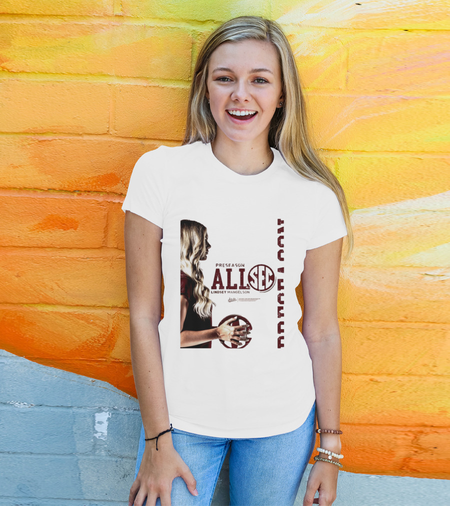 Preseason All SEC Lindsey Mangelson Mississippi State Volleyball 2026 T-Shirt