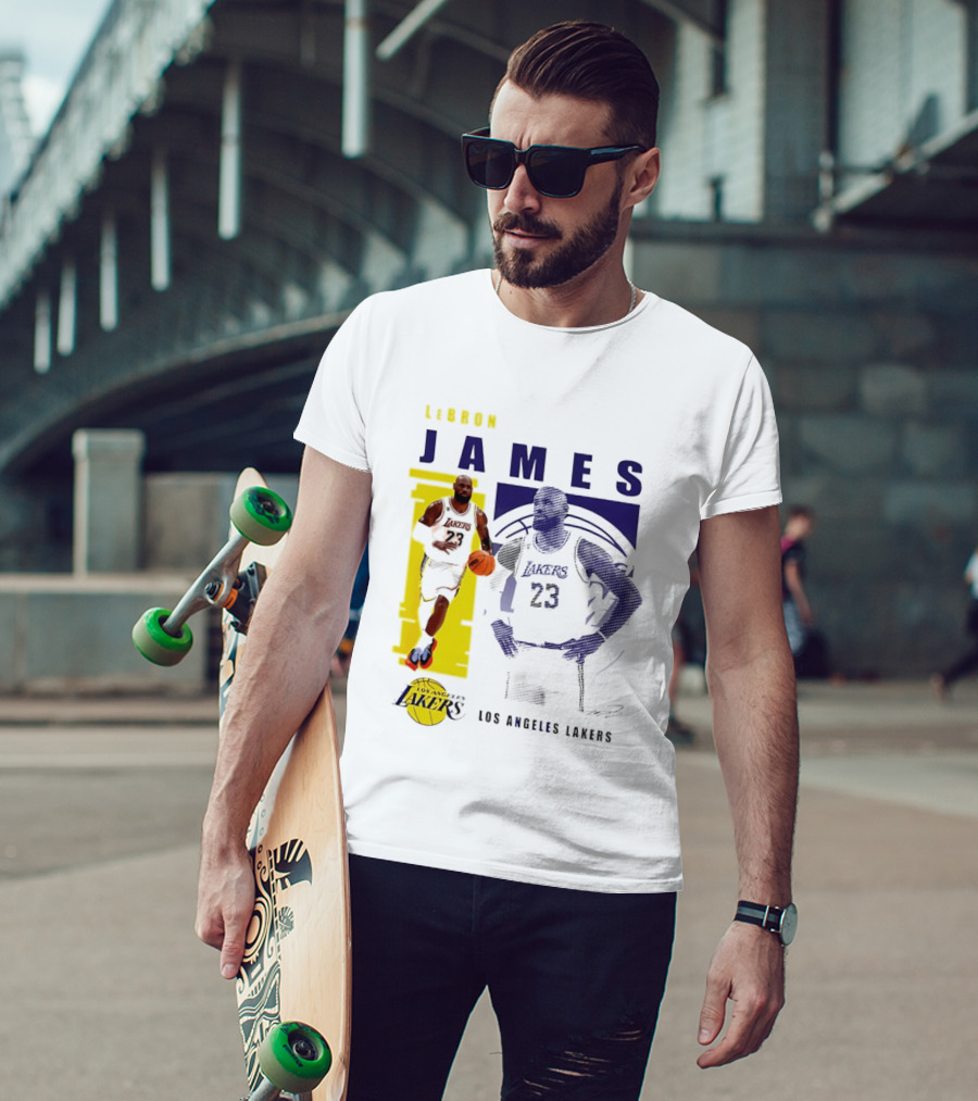 LeBron James Los Angeles Lakers Basketball Highlights 23 T-Shirt