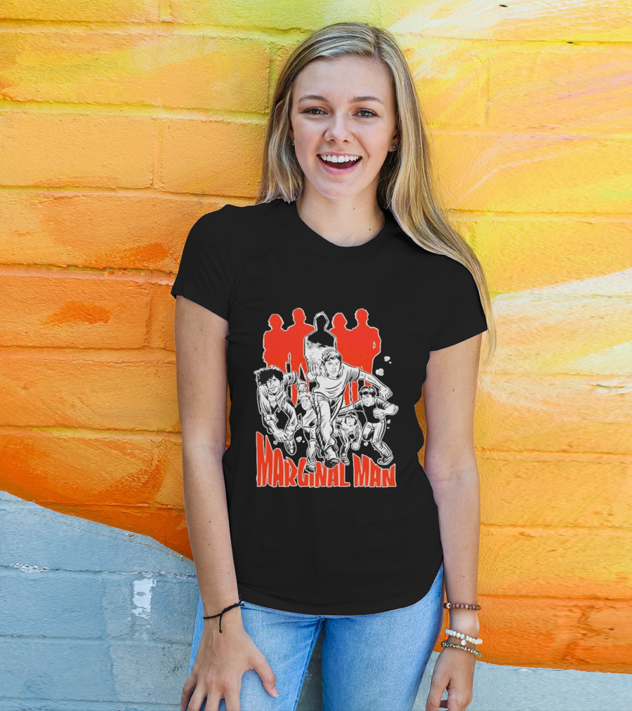 Marginal Man Identity Comic Style Group Of Characters T-Shirt