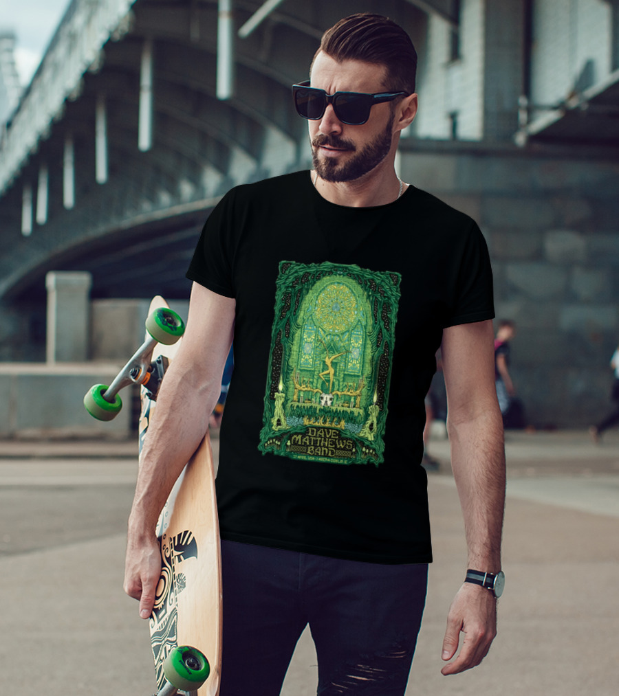 Dave Matthews Band 27 April 2024 3Arena Dublin IE Concert Art With Celtic And Candle T-Shirt