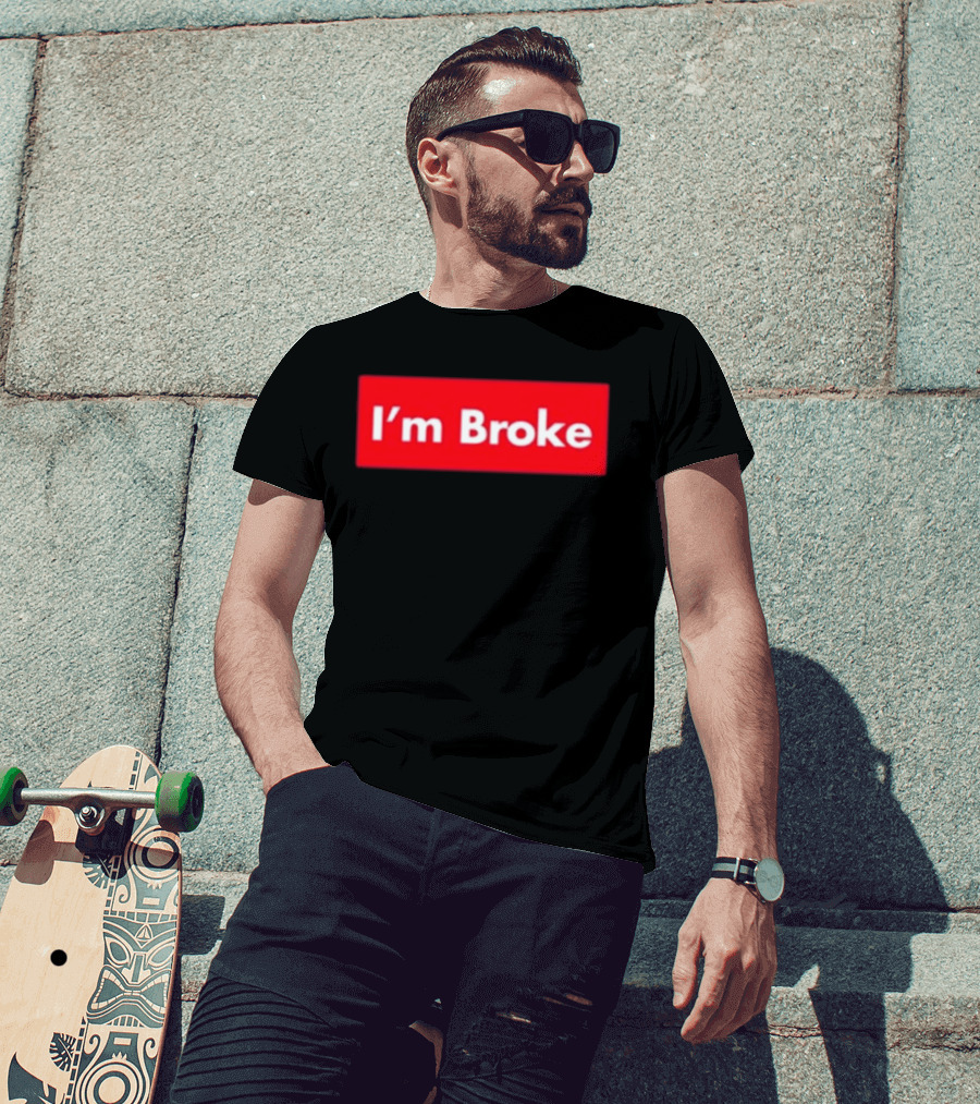 Terroriser I'm Broke Red Box T-Shirt
