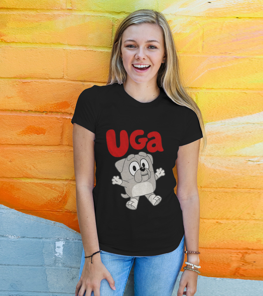 UGA Bulldogs Mascot Cartoon Graphic Game Day T-Shirt