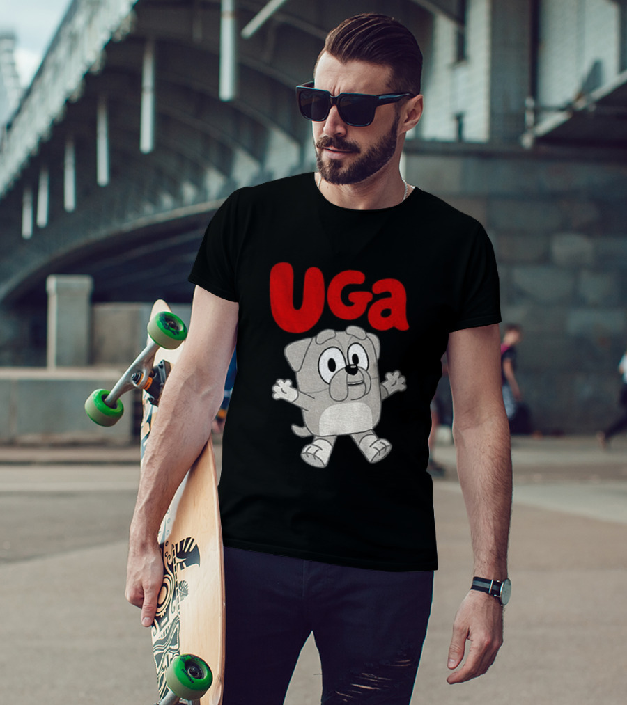UGA Bulldogs Mascot Cartoon Graphic Game Day T-Shirt