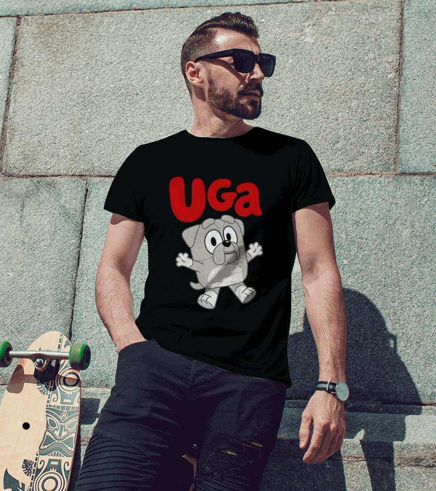 UGA Bulldogs Mascot Cartoon Graphic Game Day T-Shirt