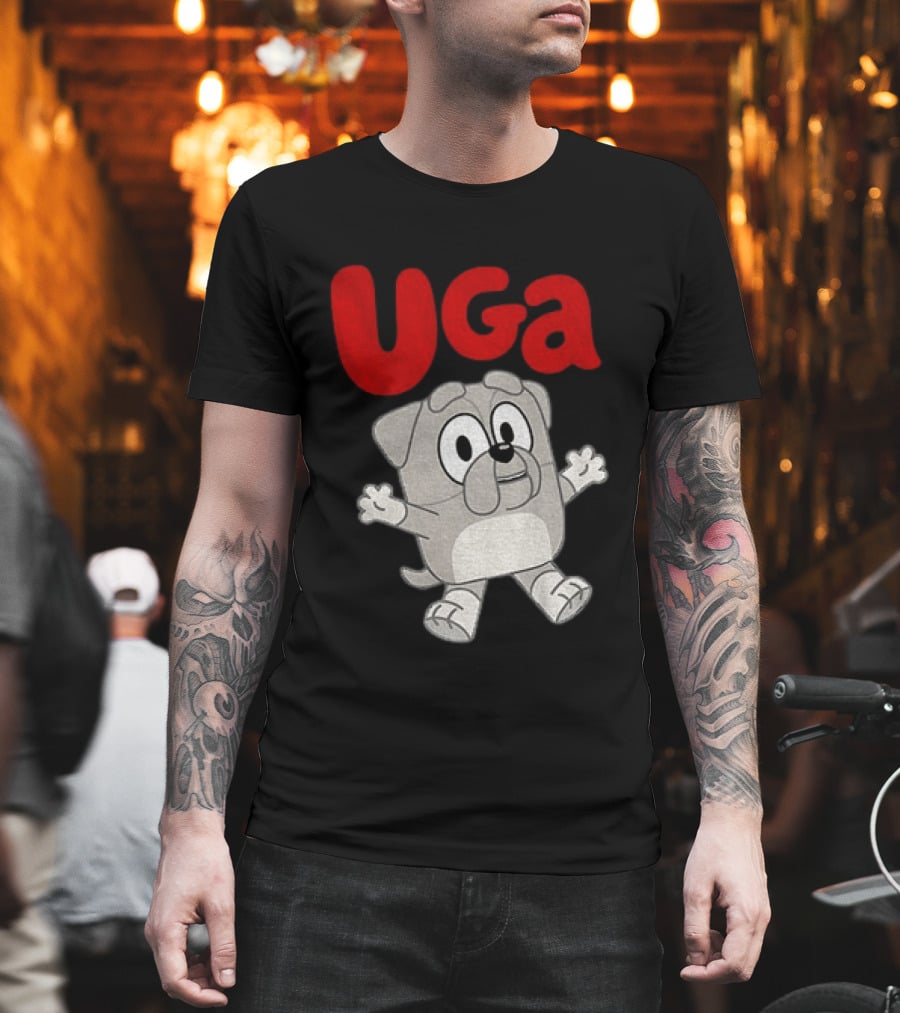 UGA Bulldogs Mascot Cartoon Graphic Game Day T-Shirt