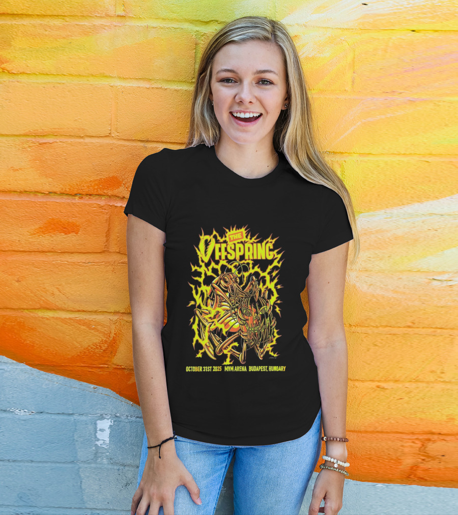 The Offspring MVM Arena Budapest Hungary Oct 31 2025 Electric Insect T-Shirt
