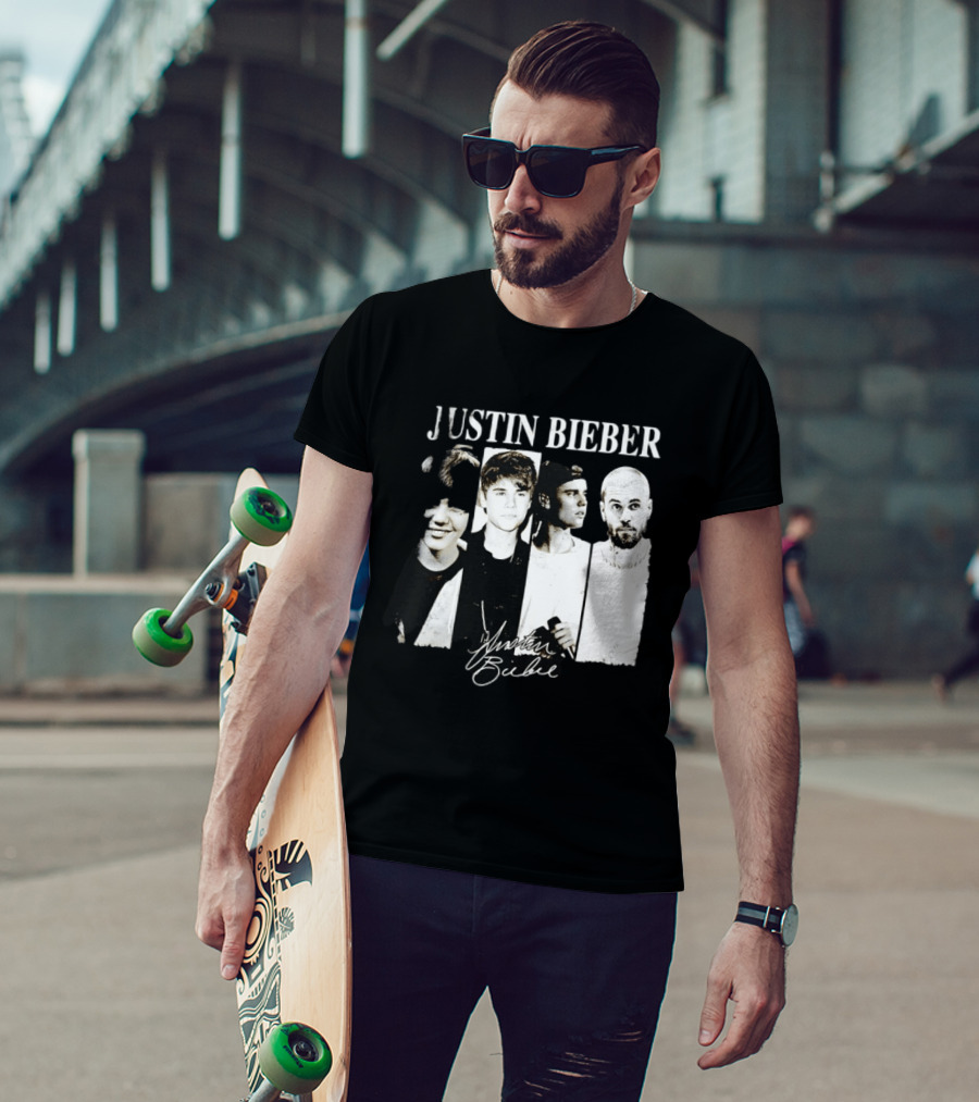 Justin Bieber Swag Evolution Signature Only Here T-Shirt