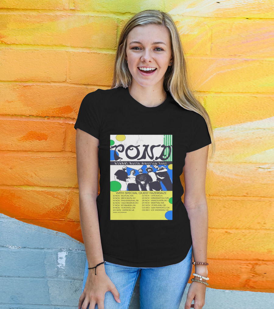 Pond Band Stunga North America Tour 2024 With Special Guest Fazerdaze T-Shirt