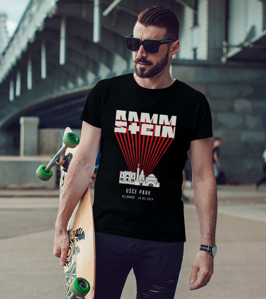 Rammstein Usce Park Belgrade 24 5 2024 Europe Stadium Tour T-Shirt