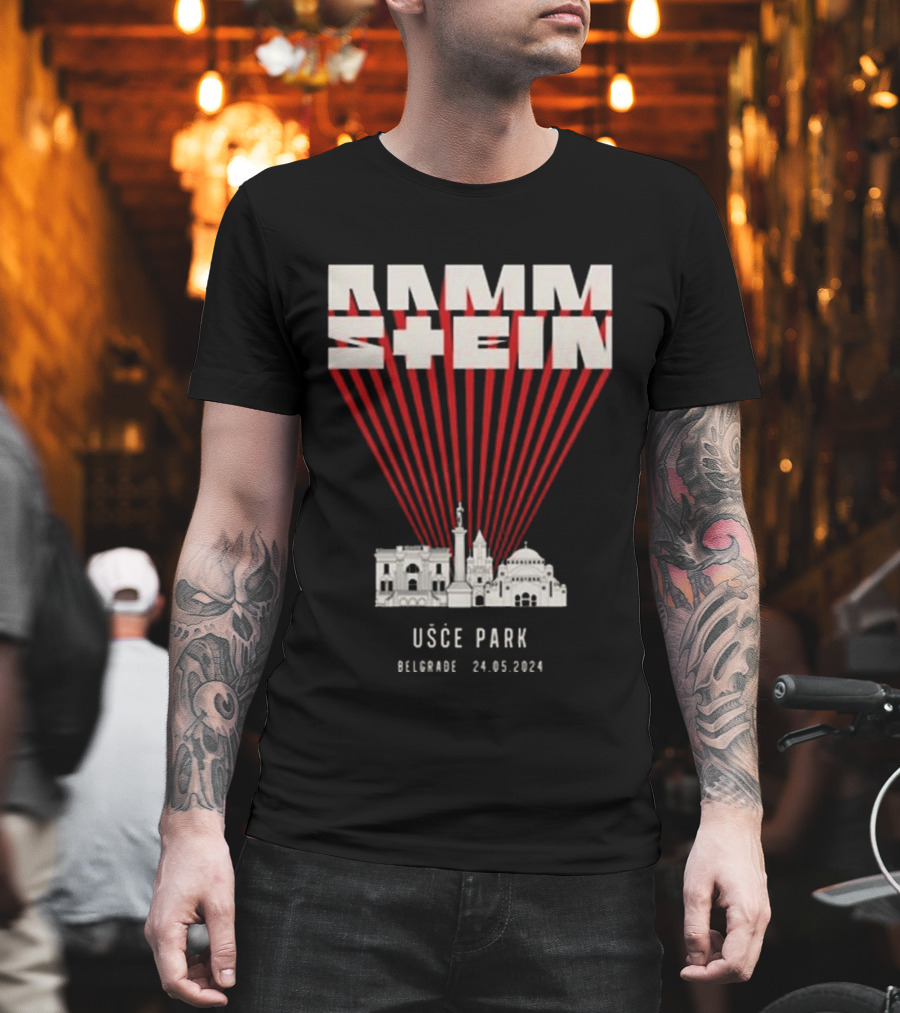 Rammstein Usce Park Belgrade 24 5 2024 Europe Stadium Tour T-Shirt