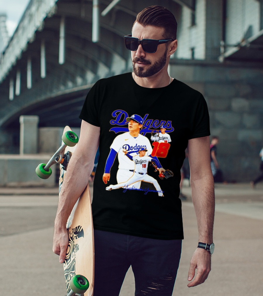 Los Angeles Dodgers Yoshinobu Yamamoto 18 Baseball 2026 T-Shirt