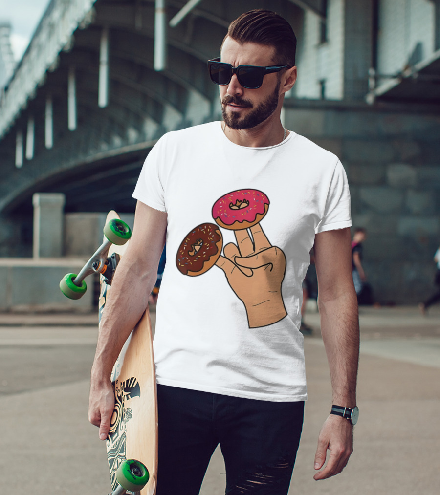 2 In The Pink 1 In The Stink Donut Fingers T-Shirt