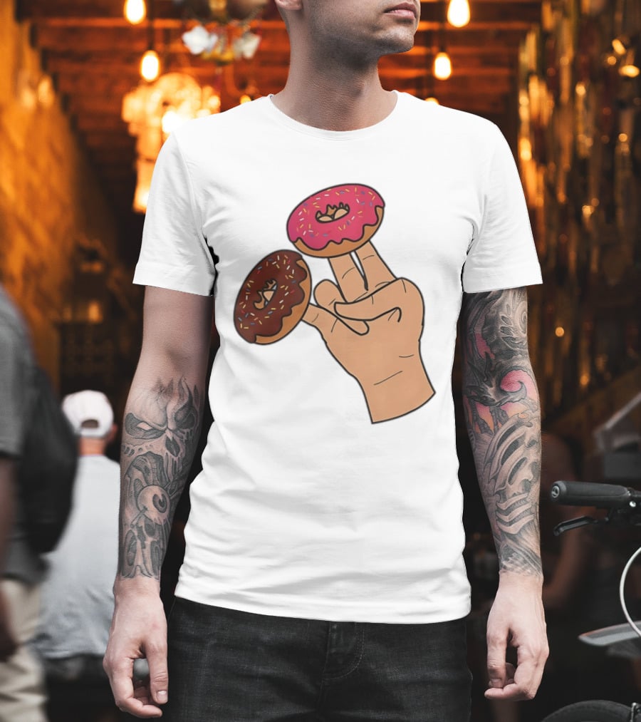 2 In The Pink 1 In The Stink Donut Fingers T-Shirt