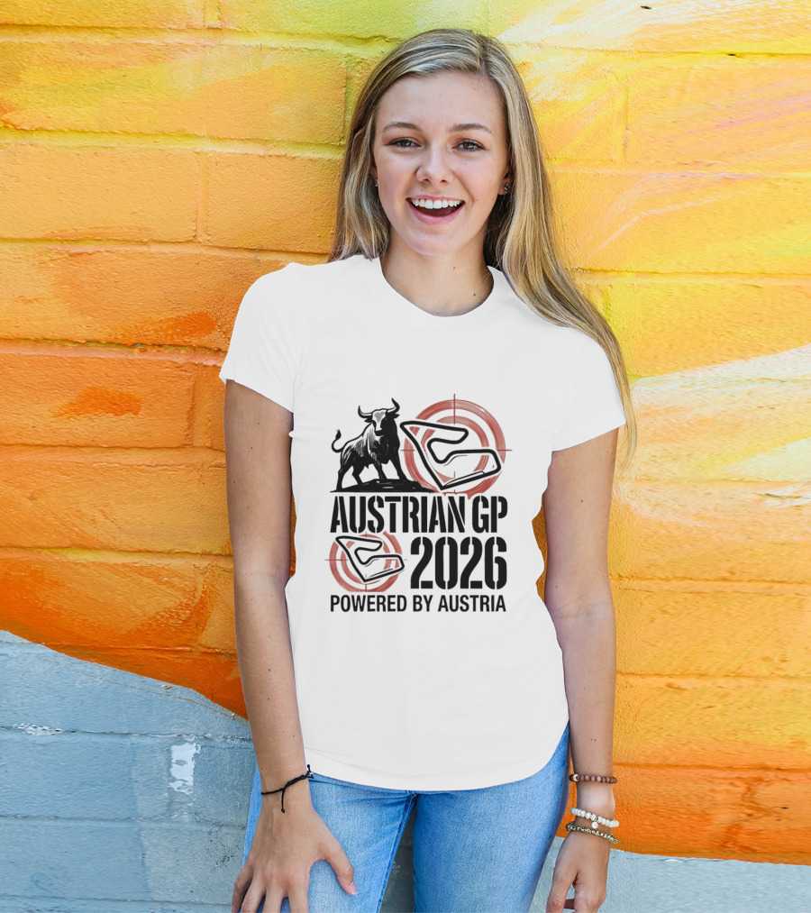 Austrian GP 2026 Powered By Austria Charging Bull Racing Circuit T-Shirt
