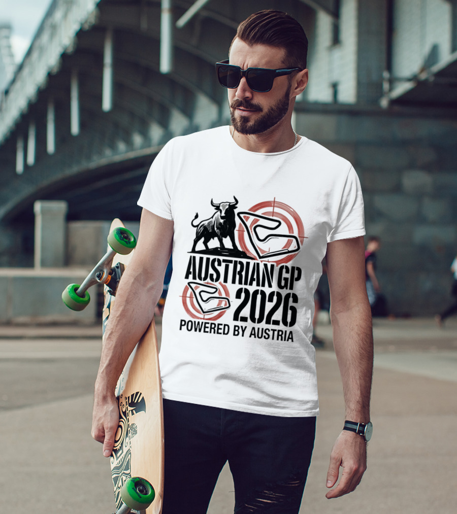 Austrian GP 2026 Powered By Austria Charging Bull Racing Circuit T-Shirt
