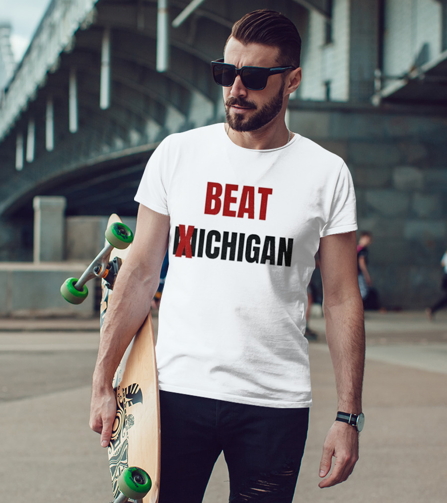 Beat Michigan Ohio State Buckeyes Football NCAA 2025 Rivalry Game T-Shirt