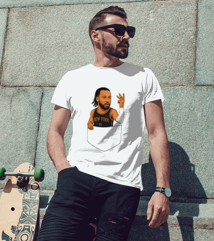 Jalen Brunson New York Knicks NBA Pocket T-Shirt