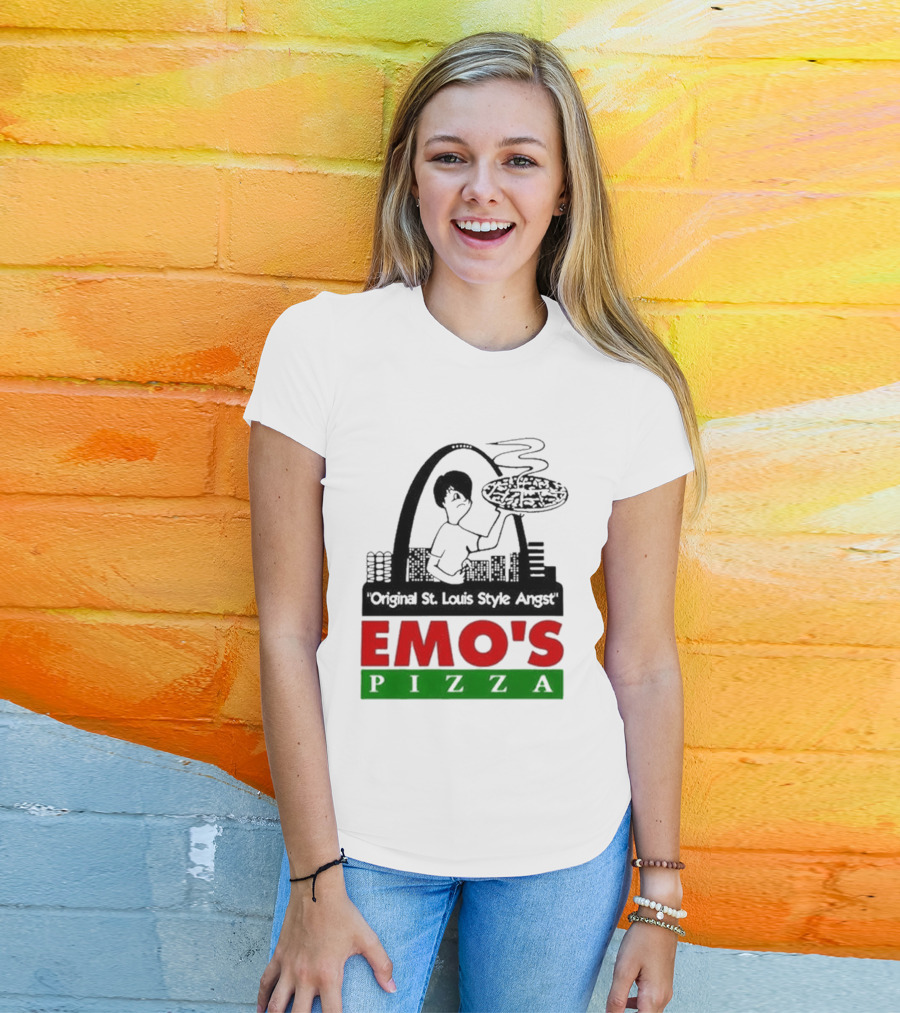 Original St. Louis Style Angst Emo's Pizza T-Shirt