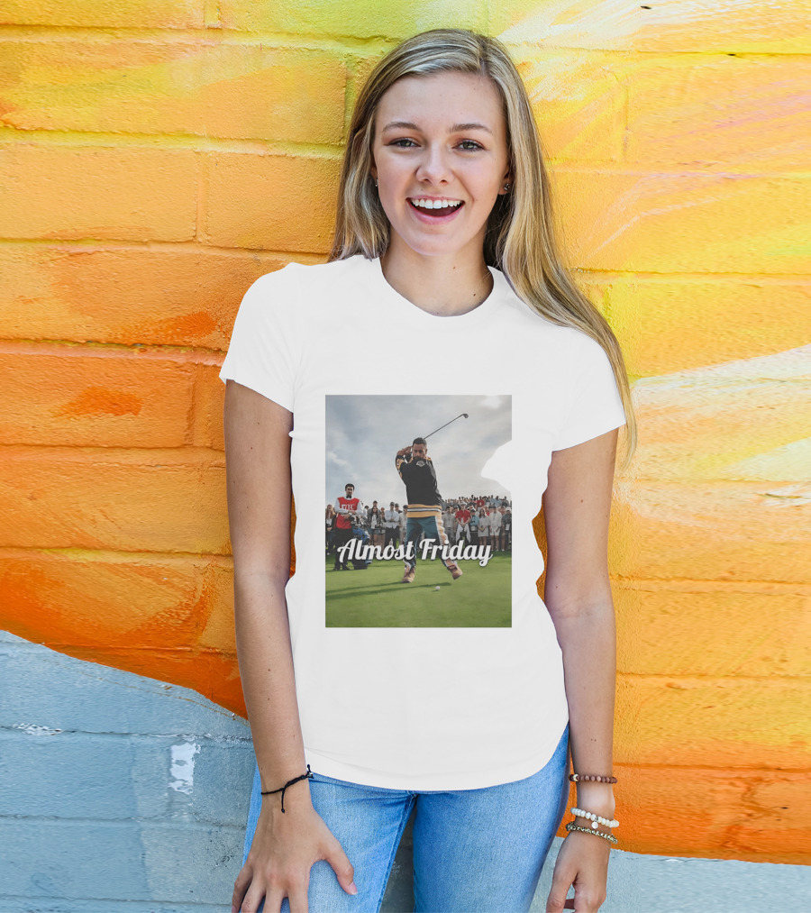 Happy Gilmore Almost Friday Hockey Golf Scene T-Shirt