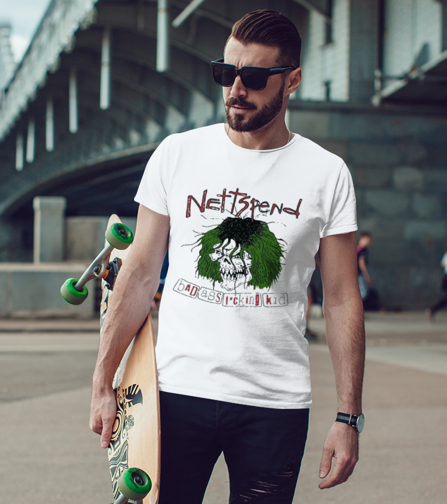 Nettspend Badassfuckingkid Grunge Skull Tour T-Shirt