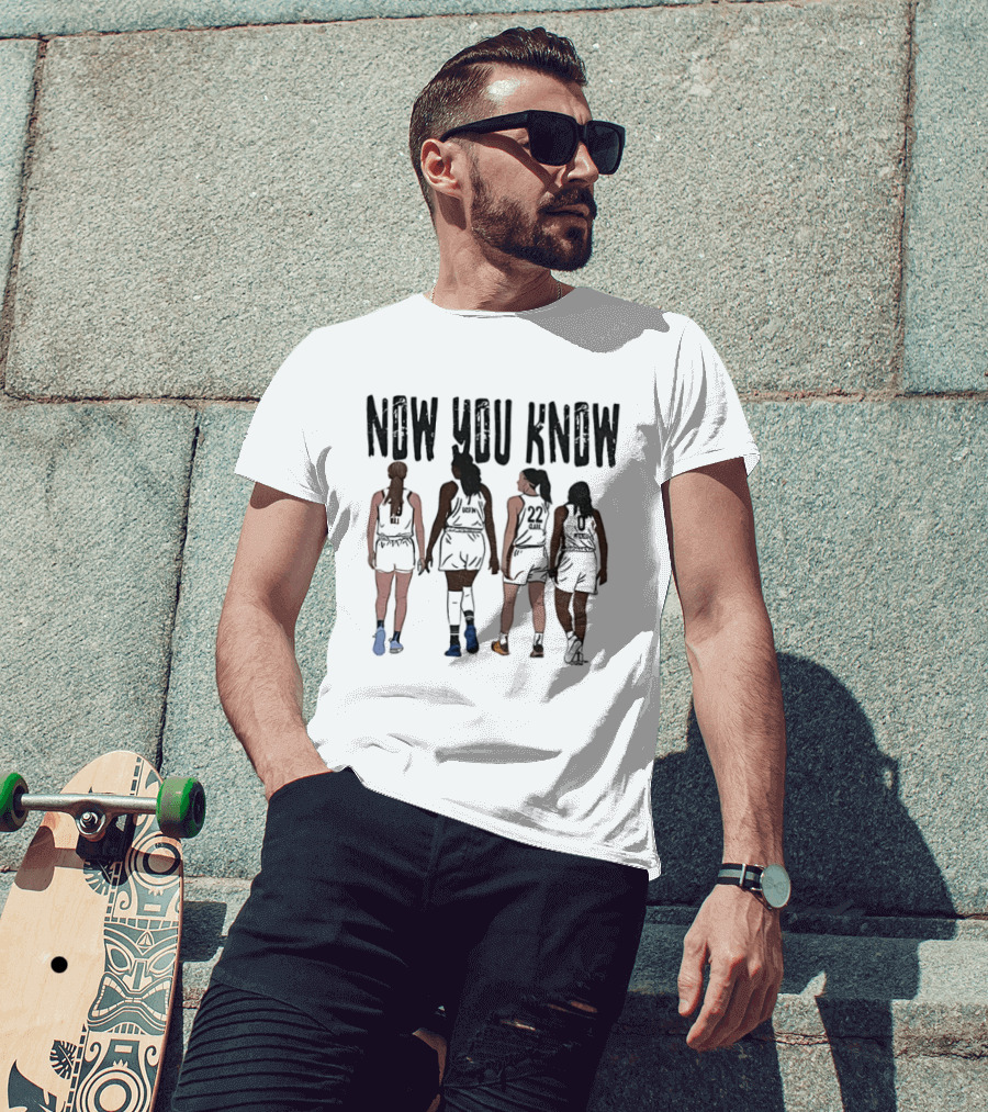 Now You Know Caitlin Clark Kelsey Mitchell Aliyah Boston Indiana Fever WNBA Basketball T-Shirt