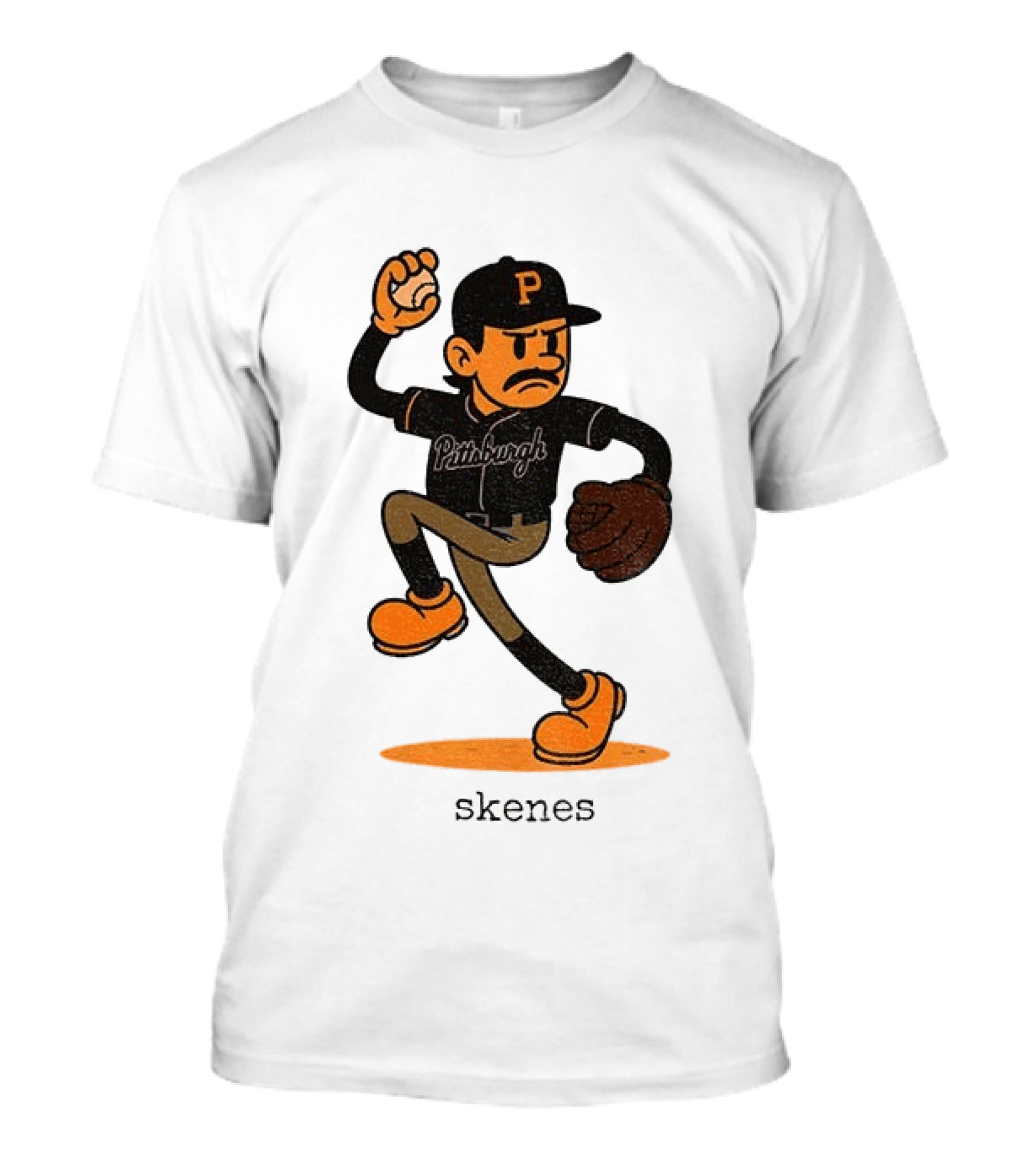 Paul Skenes Pittsburgh P Baseball MLB Cartoon Skenes T-Shirt